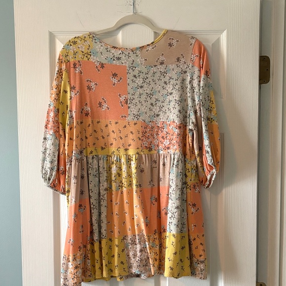 Lime & Chili Floral Patchwork Tunic - Picture 6 of 6